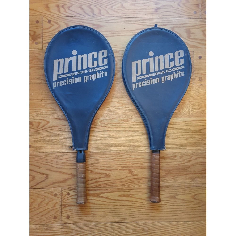 2 x Prince Series 90 Precision Graphite Tennis Rackets w/Covers - FREE Shipping